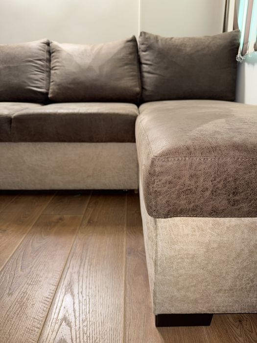 СПЕШНО! Ъглов холен диван Елеганс Иввекс - КАТО НОВ!