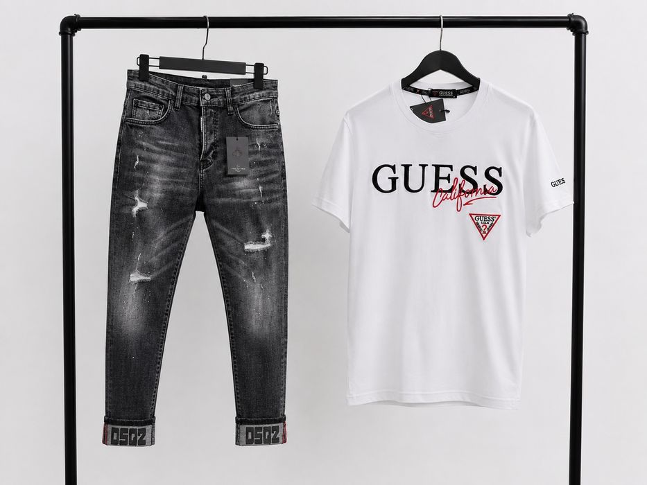 Мъжки Дънки + Тениска Dsquared2
