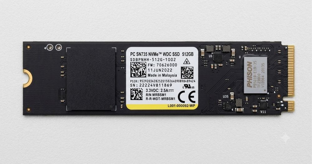 SSD M.2 NVMe 512gb WDC БУ