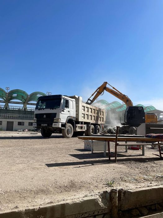 Услуги экскаваторов и самосвалов доставка клинит щебень песок булыга