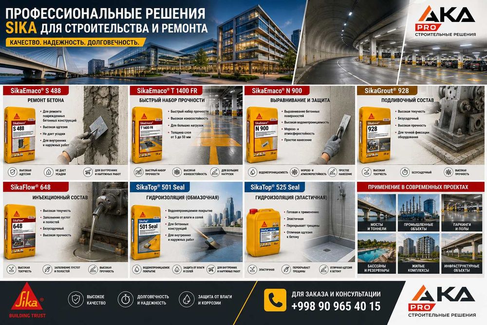 Sika материалы для строительство