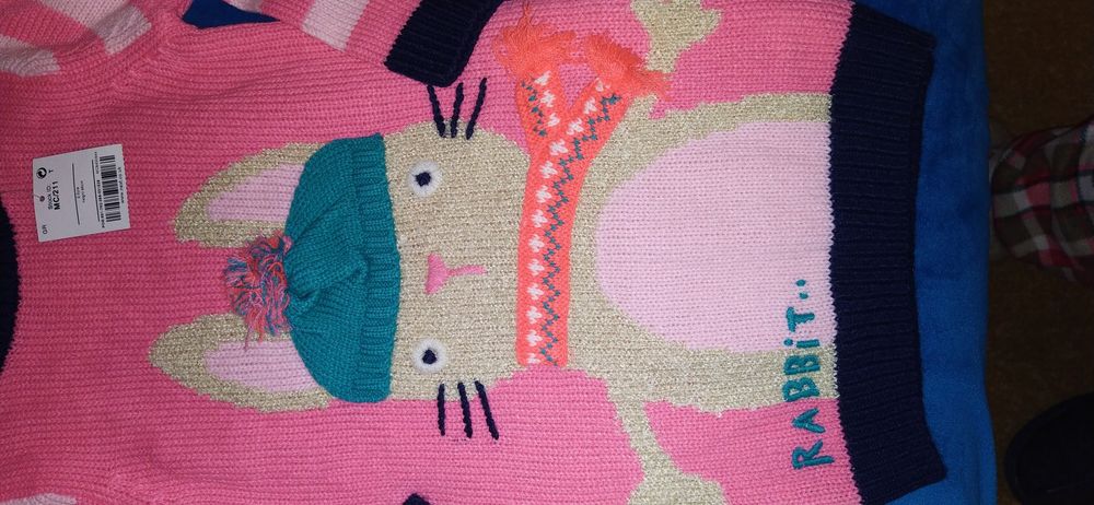 Next нова с етикет плетена рокля за 2-3 г