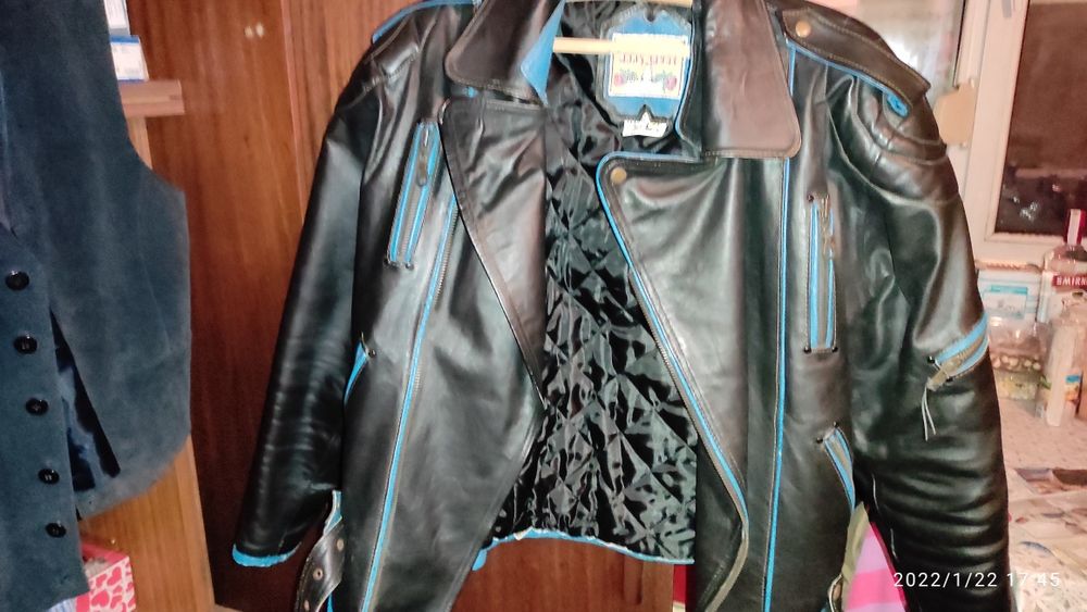 Кожено мъжко яке