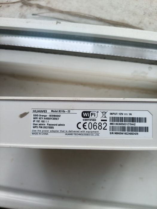 Router Huawei B310s 4G internet cartela