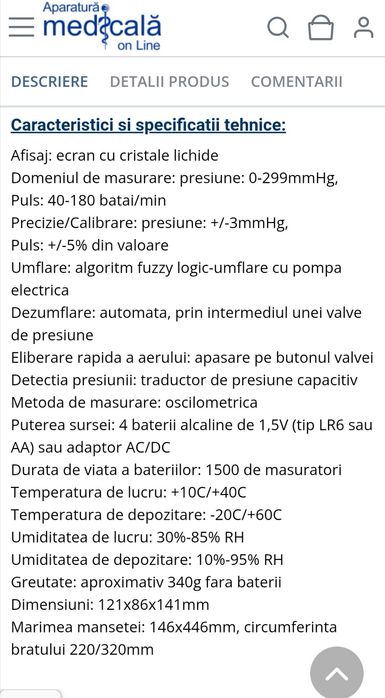 tensiometru de brat Omron M3, automat, impecabil