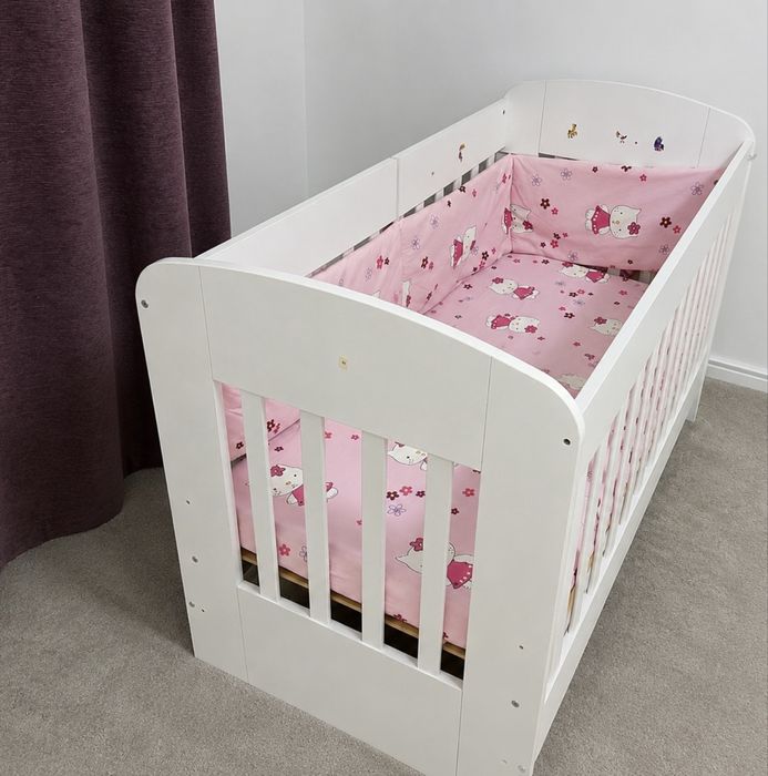Pat bebelusi 120x60 cu saltea cocos