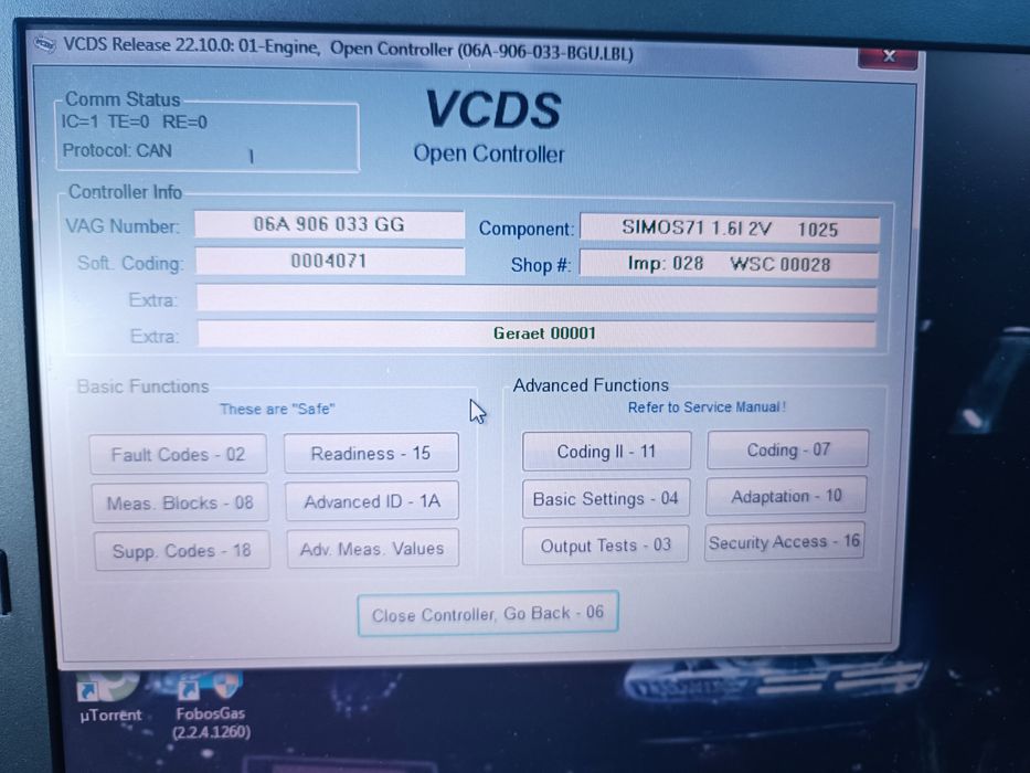 Диагностика за автомобили VW, Audi, Seat, Skoda