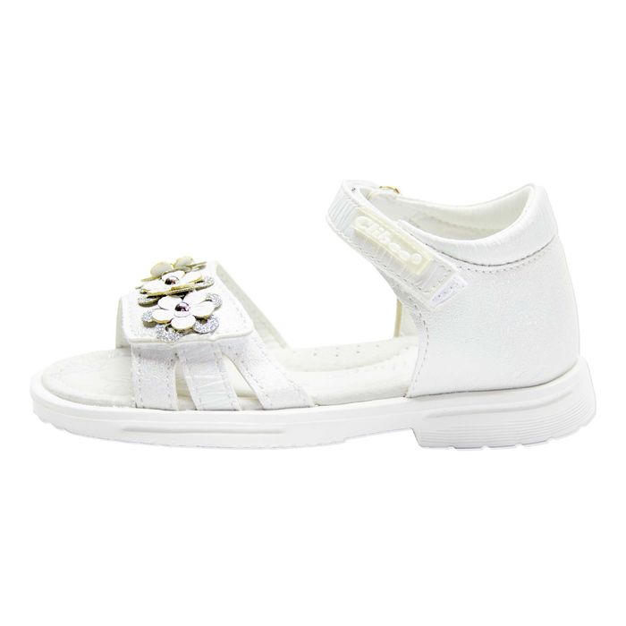 Sandale Clibee fete F25 | Sandale elegante albe | Sandale pentru copii