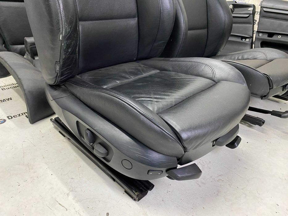 Scaune interior sport Recaro piele neagra cu incalzire BMW E92