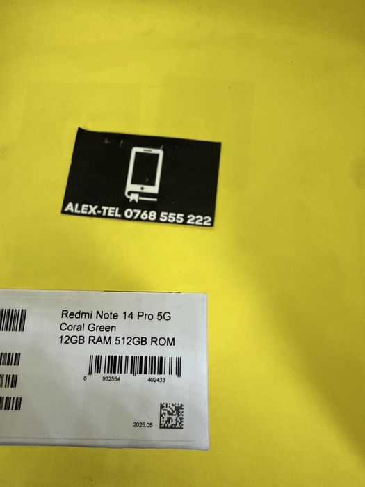 Xiaomi Note 14 Pro 512GB 5G 12GB-Ram Dual Sim Black Sigilat Nou