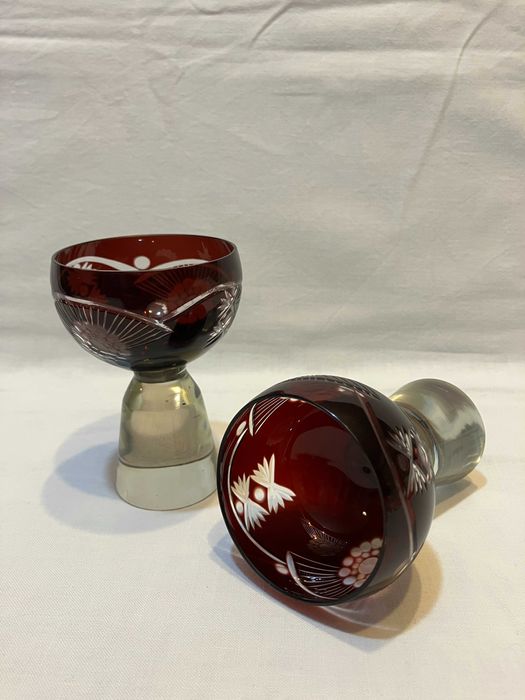 Ретро кристални и стъклени сервизи за вино/шампанско