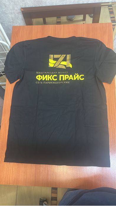 Футболка черная х/б