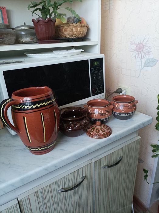 Кувшин горшочки вазочка