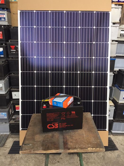 ПРОМОЦИЯ !!! К-т соларна система:панел,батерия,контролер,ТОП!!!