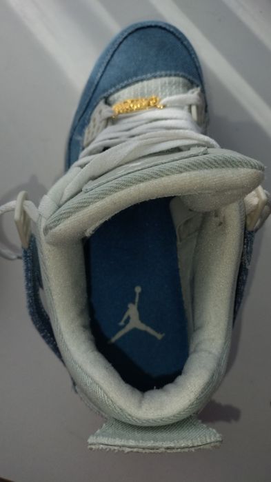 Jordan 4 denim worm blue