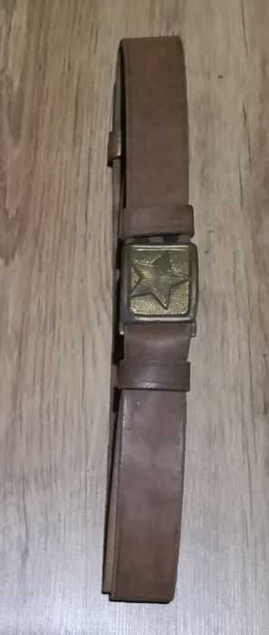 Военен колан с ремък и тока-петолъчка