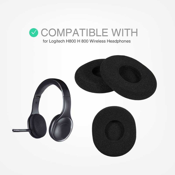 Set 2 bureti pentru casti Logitech H800 Wireless, On-Ear