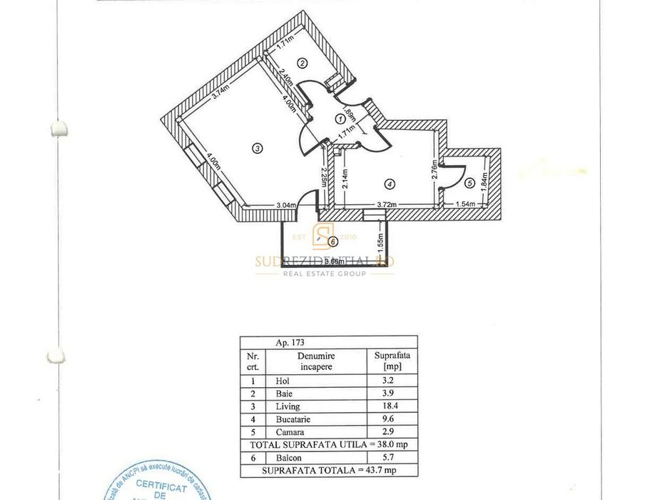 Garsoniera 44 mp, bloc finalizat 2022, Metalurgiei, Parc Tudor Arghezi