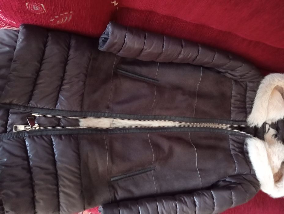 Дубленка комбинированная