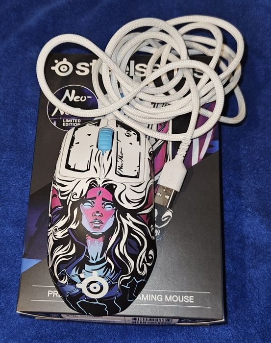 Мышь SteelSeries Prime Neo Noir Edition серебристый