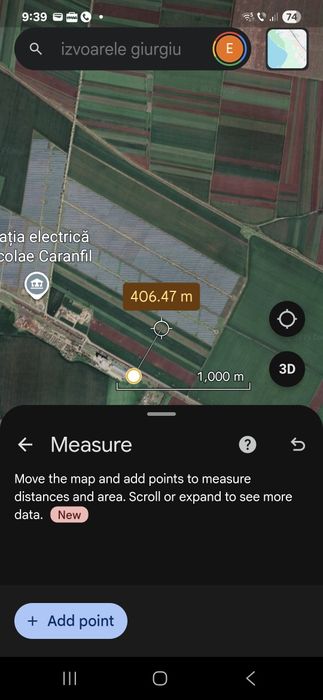 Închiriere / Superficie terenuri 9 si 5 ha – Giurgiu (lângă parc fotov