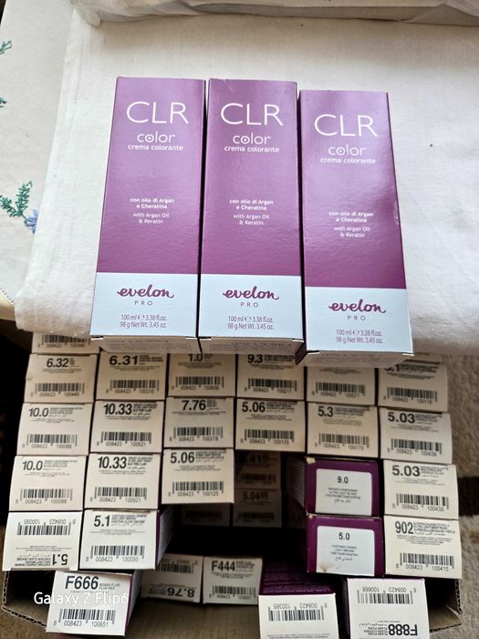 Професионална боя за фризьори CLR Evelon