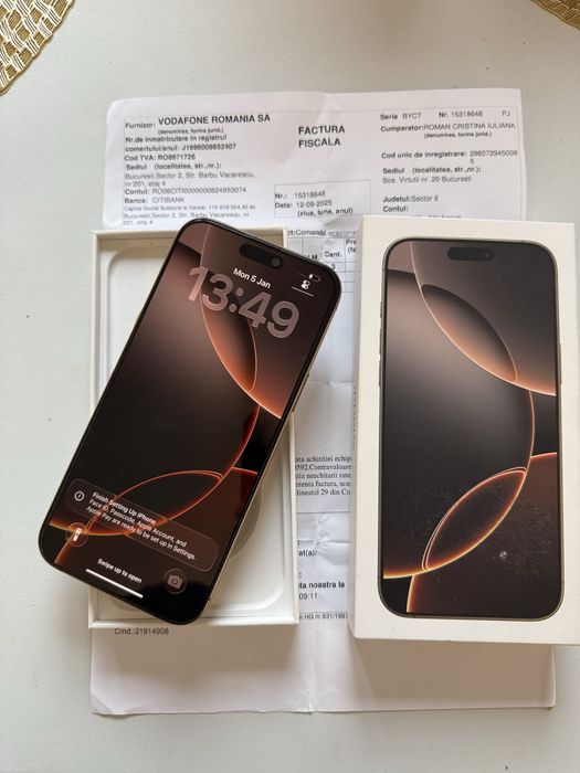 Iphone 16 Pro Max 256 gb IMPECABIL ! 1.5 ani garantie si factura !