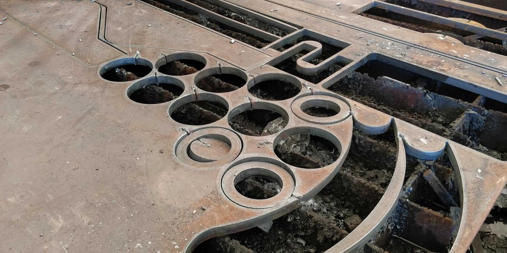 Debitare tablă cu plasmă și oxigaz, panouri metalice gard