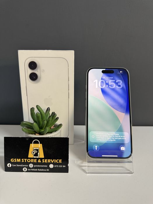 Iphone 16 256Gb White Ca Nou 2 Ani Garantie Gsm Store&Service