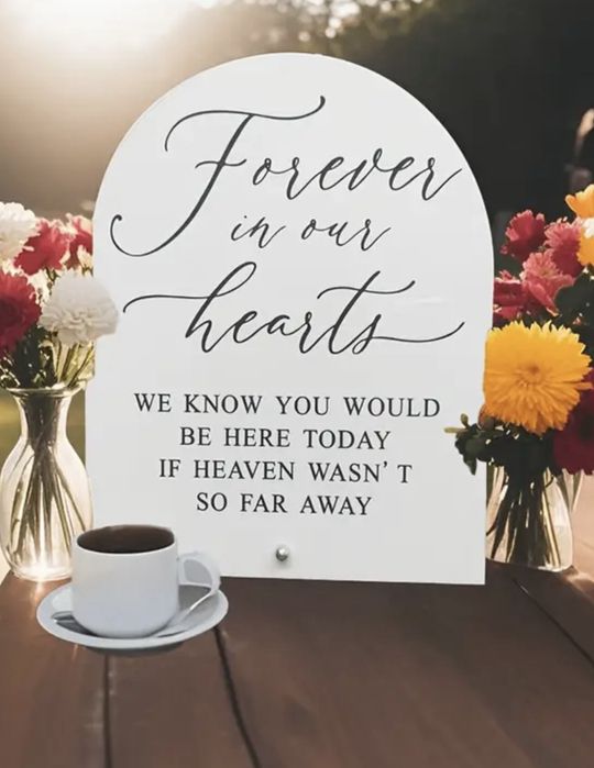 Декор за сватба, табелки