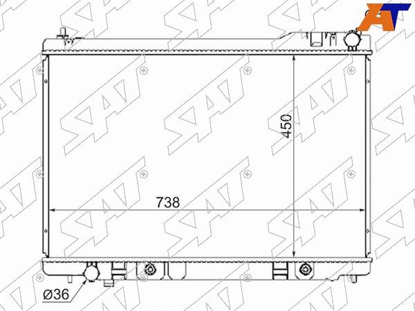 Радиатор Infiniti Fx35