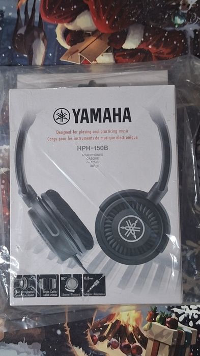 Casti Yamaha Hph-150B, negre, supraauriculare, design compact
