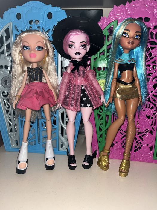 Куклa Bratz Cloe и Monster High G3 Draculaura и Cleo