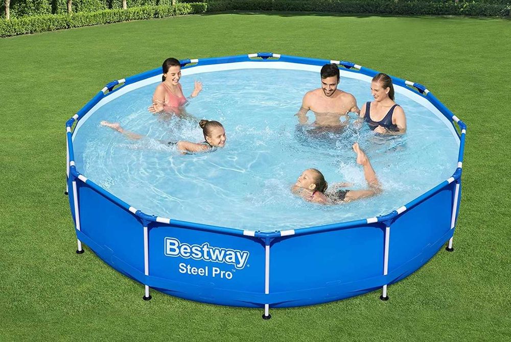 Piscina Familie Copii Rotunda Cadru Metal 305x76cm LivratGRATUIT AR BC