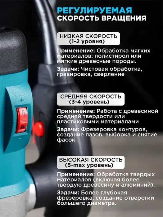 Фрезер вертикальный Biyoti BYT-ER390, 2000 ватт, 60 мм, 22000 / минуту