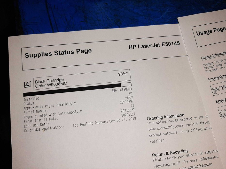 imprimanta laser HP E50145