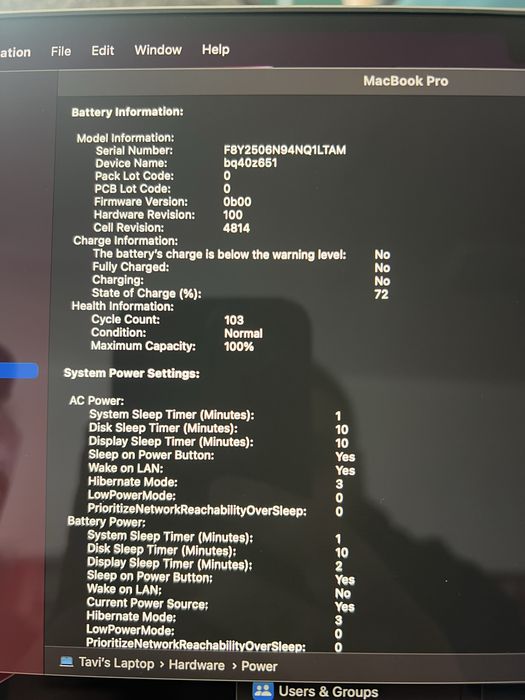 Macbook Pro M1 Pro, 16GB RAM 512GB