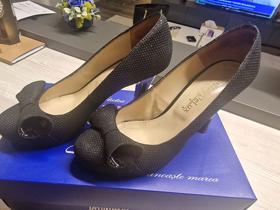 Pantofi piele naturala