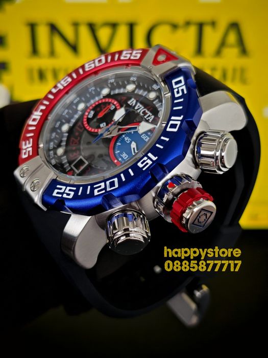 INVICTA Foxhound silver 57 mm, Инвикта нов ръчен часовник