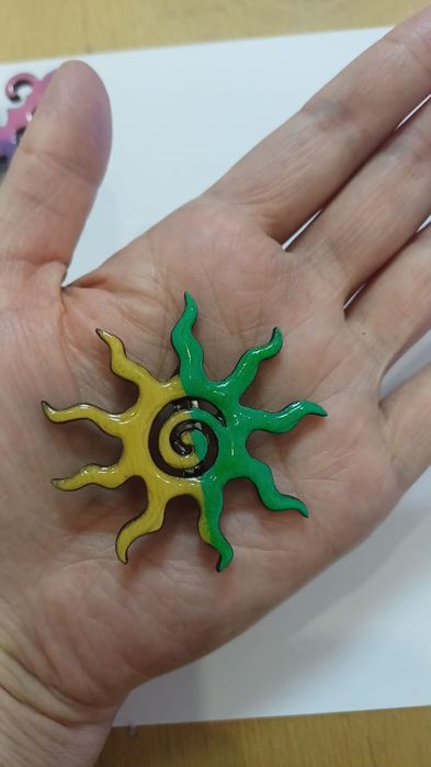 Этно брошь ұлттық нақыш