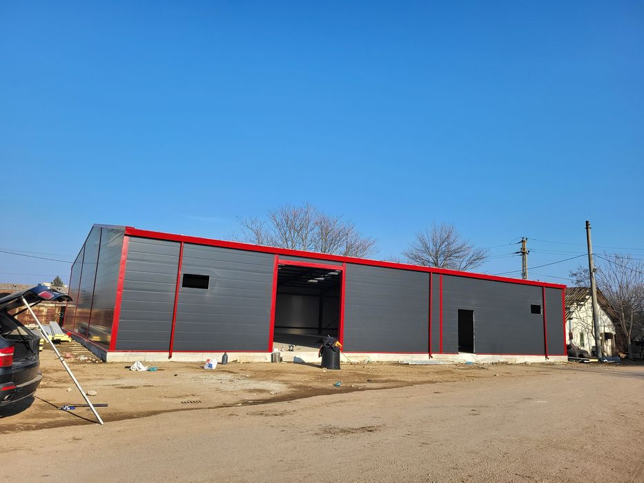 Vand hale metalice panouri sandwich la cheie conform proiect PT