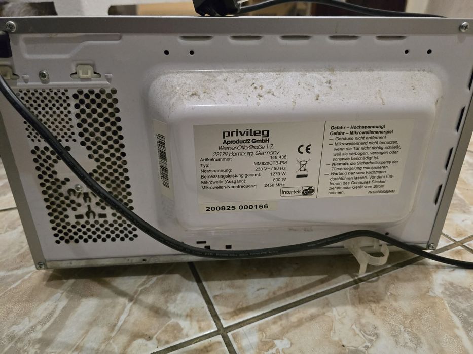 Микровълнова печка Privileg