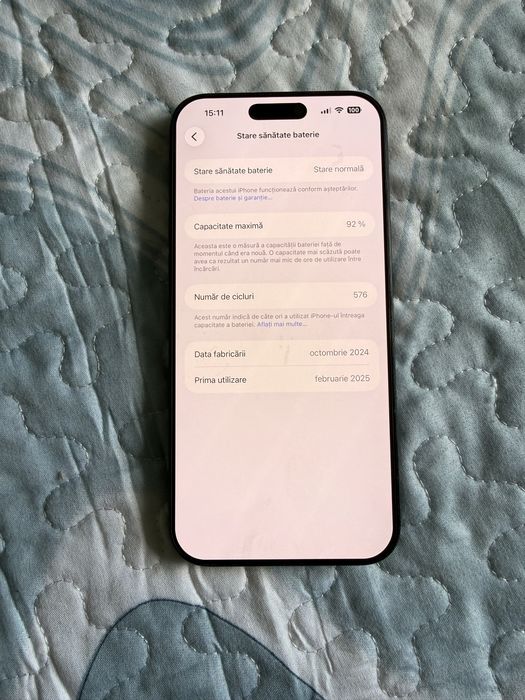 V/S Iphone 16 pro max/92% baterie