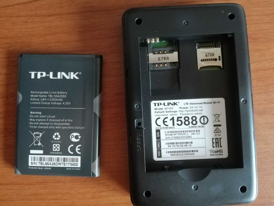 Tp-link M7350 4G Мобилен рутер бисквитка работи с всички оператори