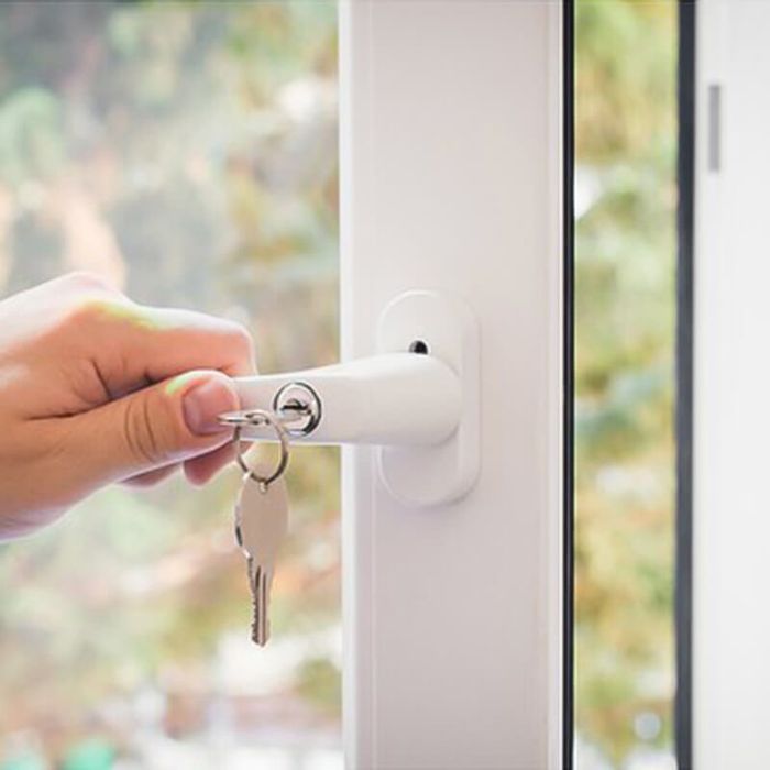 Дръжка за прозорец и врата, с 2 ключа, универсален модел, сигурност