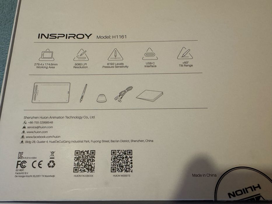Tableta Grafica Huion H1161
