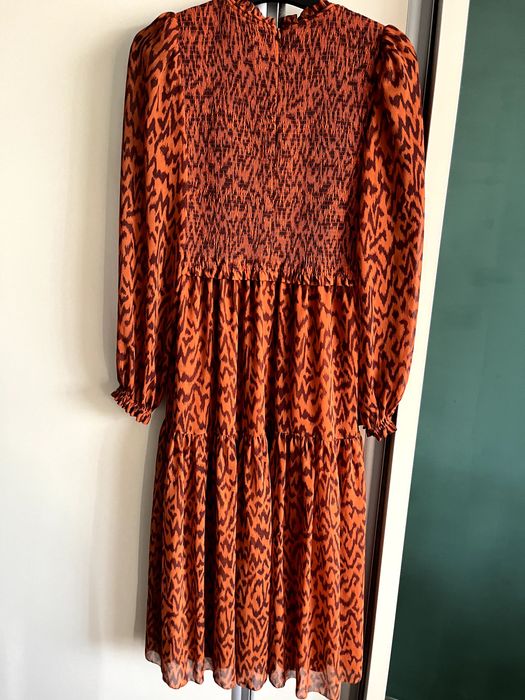 Rochie lunga portocalie Aritzia Wilfred