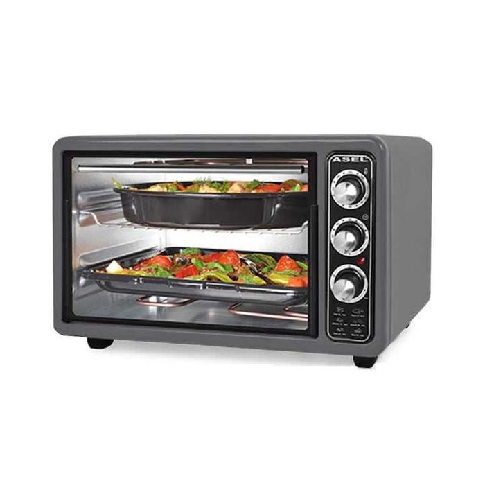 Cuptor Electric ASEL AL AF 0123, 650W, 40 litri, Roșu