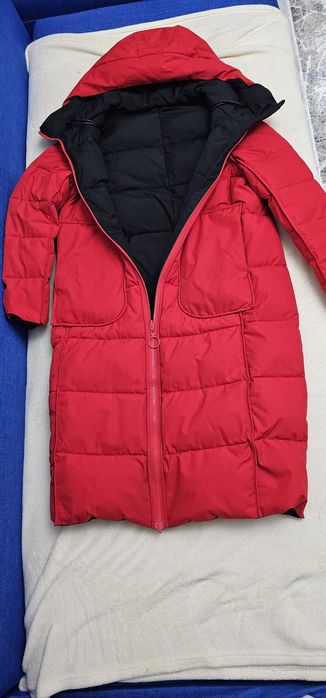 Пуховик женский длинный