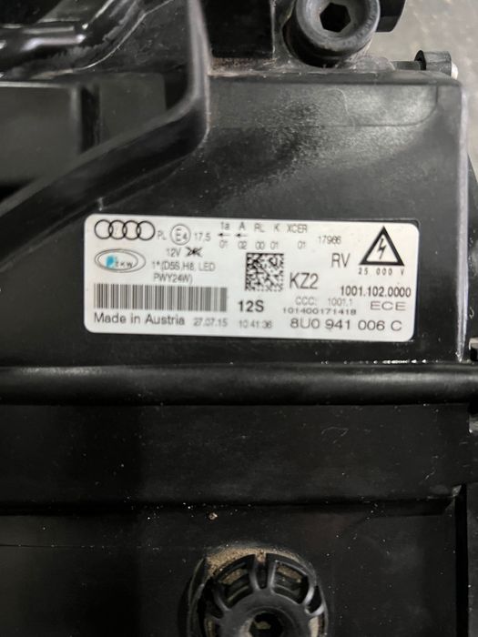 Faruri Audi Q3 8U 2016
